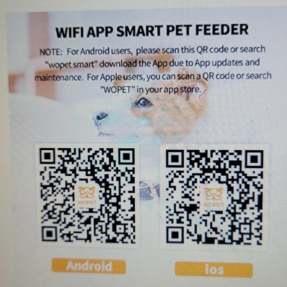 WOPET smart dog camera treat dispenser Full HD WiFi Night Vision 2 Way NEW